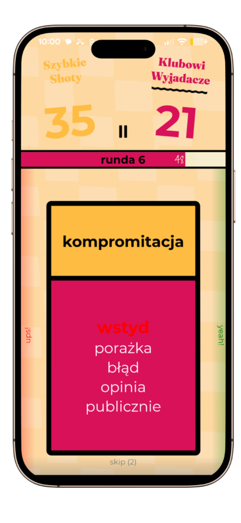 Ekran rozgrywki YouDontSay - Wykryto zakazane słowo